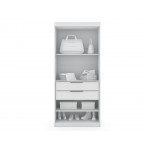 Mulberry Open 3 Sectional Closet - Set of 3 in White