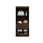 Mulberry Open 3 Sectional Closet - Set of 3 in Brown