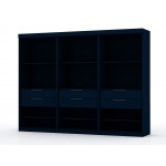 Mulberry Open 3 Sectional Closet - Set of 3 in Tatiana Midnight Blue