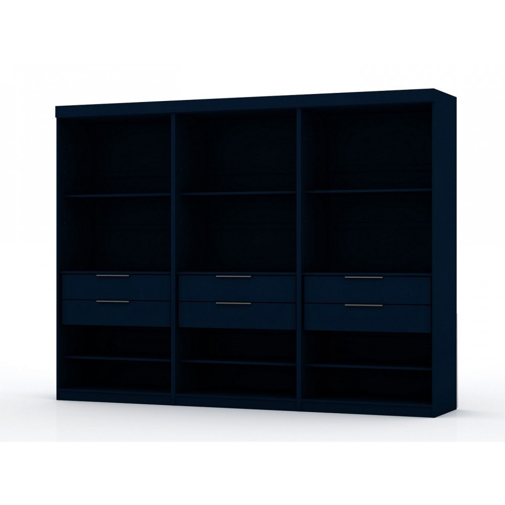 Mulberry Open 3 Sectional Closet - Set of 3 in Tatiana Midnight Blue