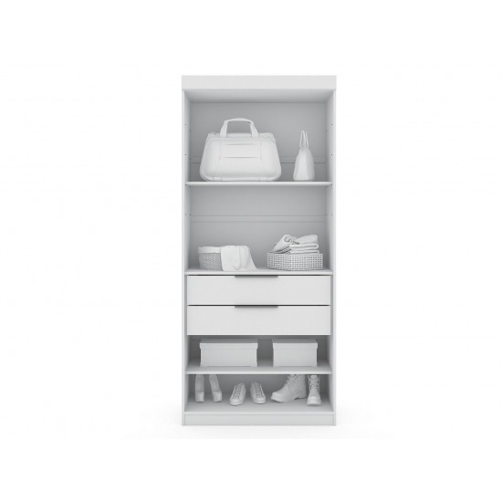 Mulberry 2.0 Wardrobe Closet - Set of 3 in White