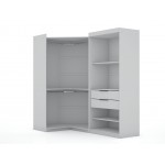 Mulberry Open 2 Sectional Corner Closet - Set of 2 in White