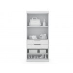 Mulberry Open 2 Sectional Corner Closet - Set of 2 in White