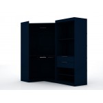 Mulberry Open 2 Sectional Corner Closet - Set of 2 in Tatiana Midnight Blue