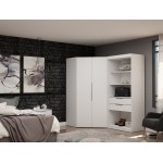 Mulberry 2.0 Semi Open 2 Sectional Corner Closet - Set of 2 in White
