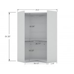 Mulberry 2.0 Semi Open 2 Sectional Corner Closet - Set of 2 in White