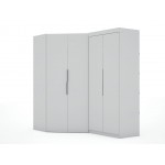 Mulberry 3.0 Sectional Corner Wardrobe Closet - Set of 2 in White