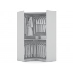 Mulberry 3.0 Sectional Corner Wardrobe Closet - Set of 2 in White