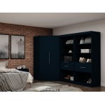 Mulberry 2.0 Semi Open 3 Sectional Corner Closet - Set of 3 in Tatiana Midnight Blue