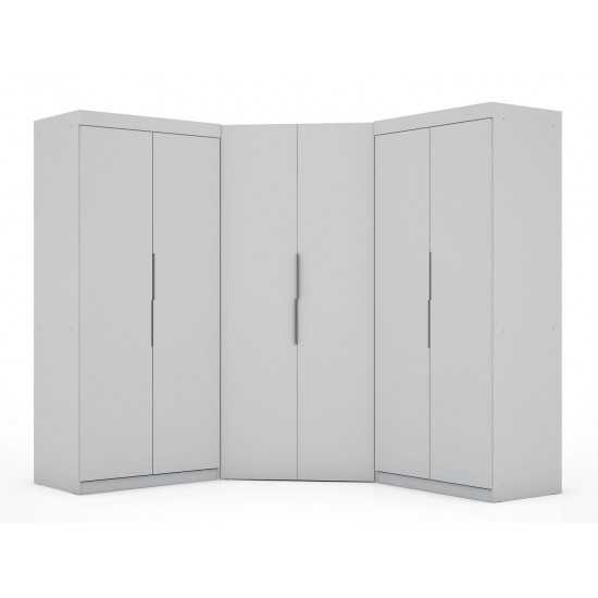 Mulberry 3.0 Sectional Corner Closet - Set of 3 in White