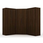 Mulberry 3.0 Sectional Corner Closet - Set of 3 in Brown