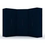 Mulberry 3.0 Sectional Corner Closet - Set of 3 in Tatiana Midnight Blue