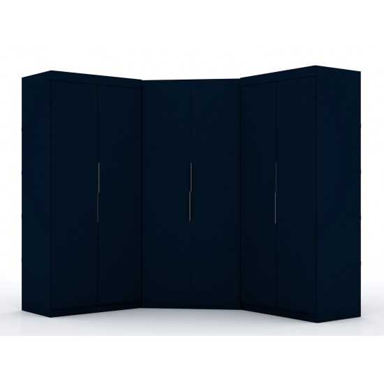 Mulberry 3.0 Sectional Corner Closet - Set of 3 in Tatiana Midnight Blue