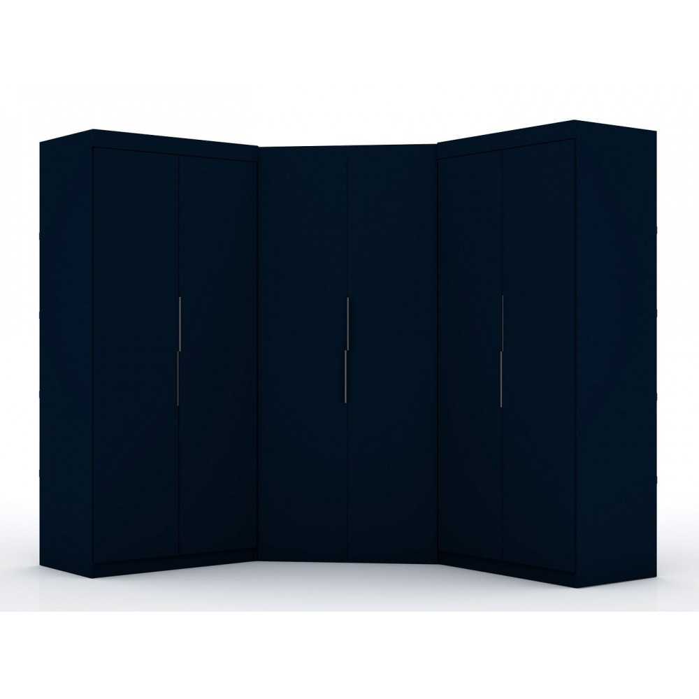 Mulberry 3.0 Sectional Corner Closet - Set of 3 in Tatiana Midnight Blue