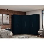 Mulberry 3.0 Sectional Corner Closet - Set of 3 in Tatiana Midnight Blue