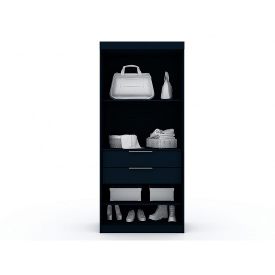 Mulberry 3.0 Sectional Corner Closet - Set of 3 in Tatiana Midnight Blue