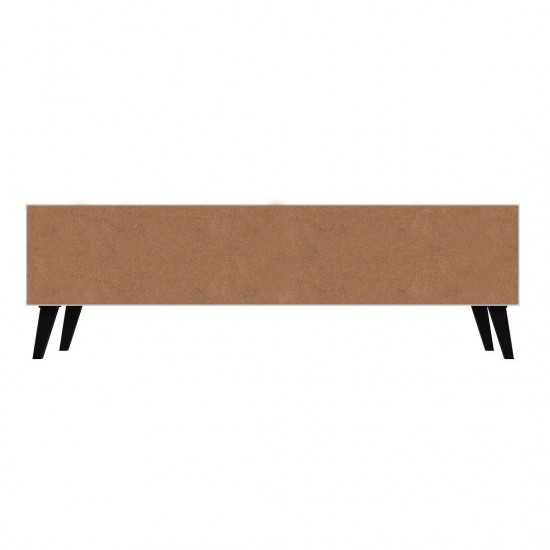 Doyers 62.20 TV Stand in White and Nut Brown