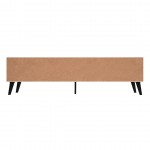 Doyers 70.87 TV Stand in White and Marble Stamp