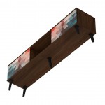 Doyers 70.87 TV Stand in Multi Color Red and Blue
