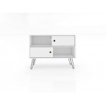 Baxter 35.43" TV Stand in White