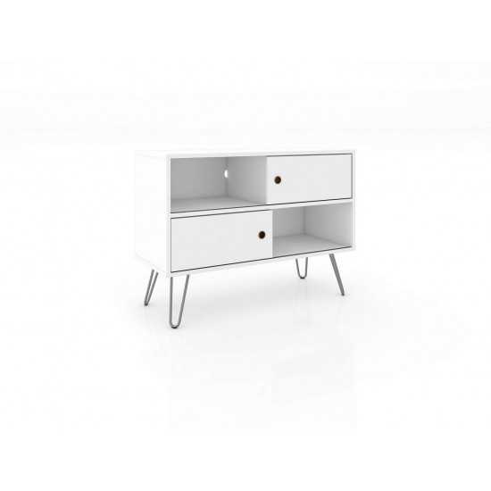 Baxter 35.43" TV Stand in White