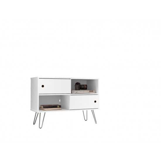 Baxter 35.43" TV Stand in White