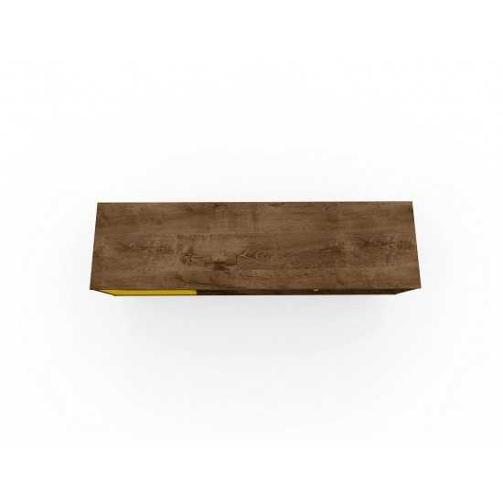 Baxter 53.54" TV Stand in Rustic Brown and Yellow