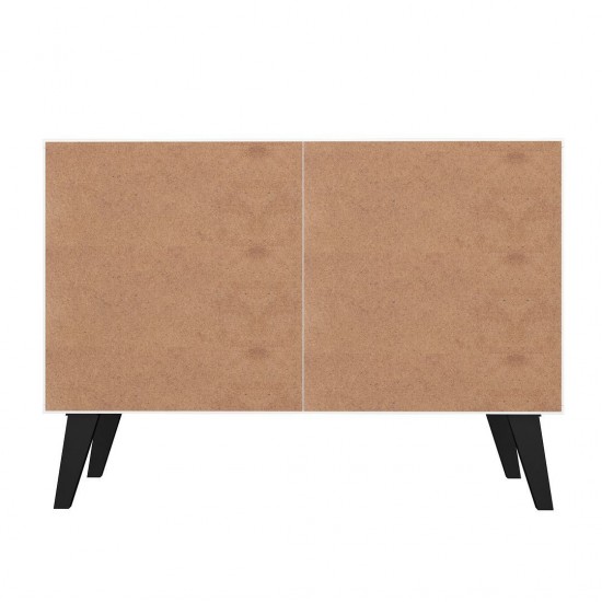 Amsterdam Double Side Table 2.0 in Multi Color Red and Blue