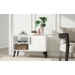 Amsterdam 35.43" TV Stand in White