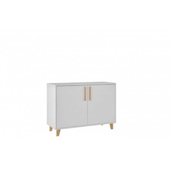 Herald Double Side Cabinet in White