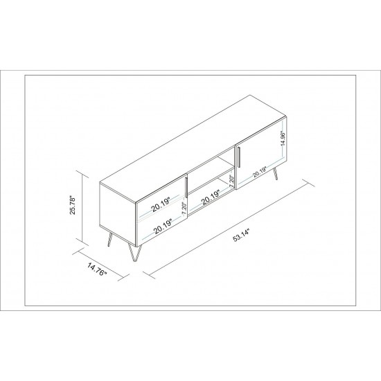 Nolita 63" TV Stand in White