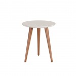 Moore 17.32" Round End Table in Off White