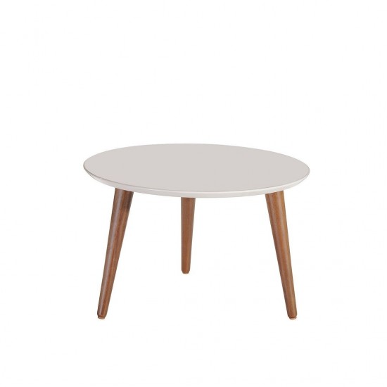 Moore 23.62" Round Mid-High Coffee Table in Off White