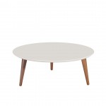 Moore 23.62" Round Low Coffee Table in Off White