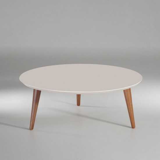 Moore 23.62" Round Low Coffee Table in Off White