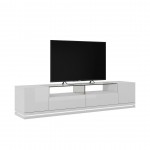 Vanderbilt 85.43" TV Stand in White Gloss