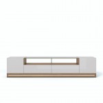 Vanderbilt 85.43" TV Stand in Off White and Maple Cream