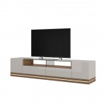 Vanderbilt 85.43" TV Stand in Off White and Maple Cream