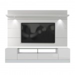 Vanderbilt TV Stand and Cabrini 2.2 Floating Wall TV Panel in White Gloss