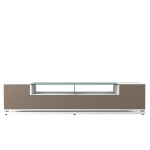 Vanderbilt TV Stand and Cabrini 2.2 Floating Wall TV Panel in White Gloss