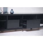 Cabrini TV Stand 2.2 in Black Gloss and Black Matte