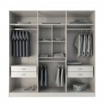 Eldridge Freestanding Wardrobe in White