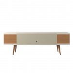 Utopia 70.47 TV Stand in Off White and Maple Cream