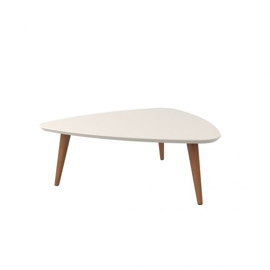 Utopia Low Triangle Coffee Table in White Gloss