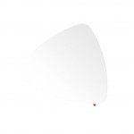 Utopia Low Triangle End Table in Off White