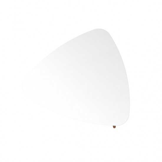 Utopia Low Triangle End Table in Off White
