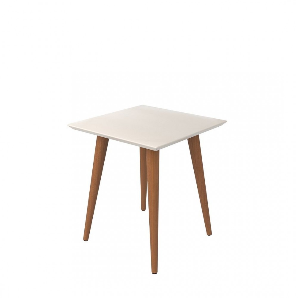 Utopia High Square End Table in White Gloss