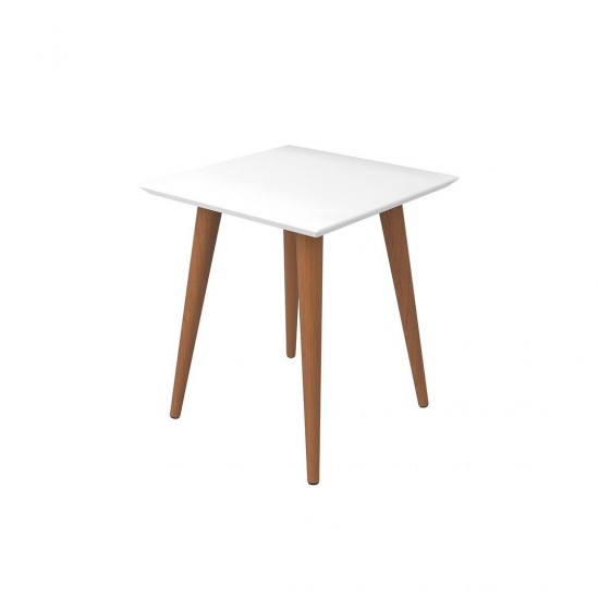 Utopia High Square End Table in White Gloss