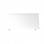 Utopia Low Rectangle End Table in White Gloss