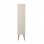 Utopia China Cabinet in Off White and Maple Cream